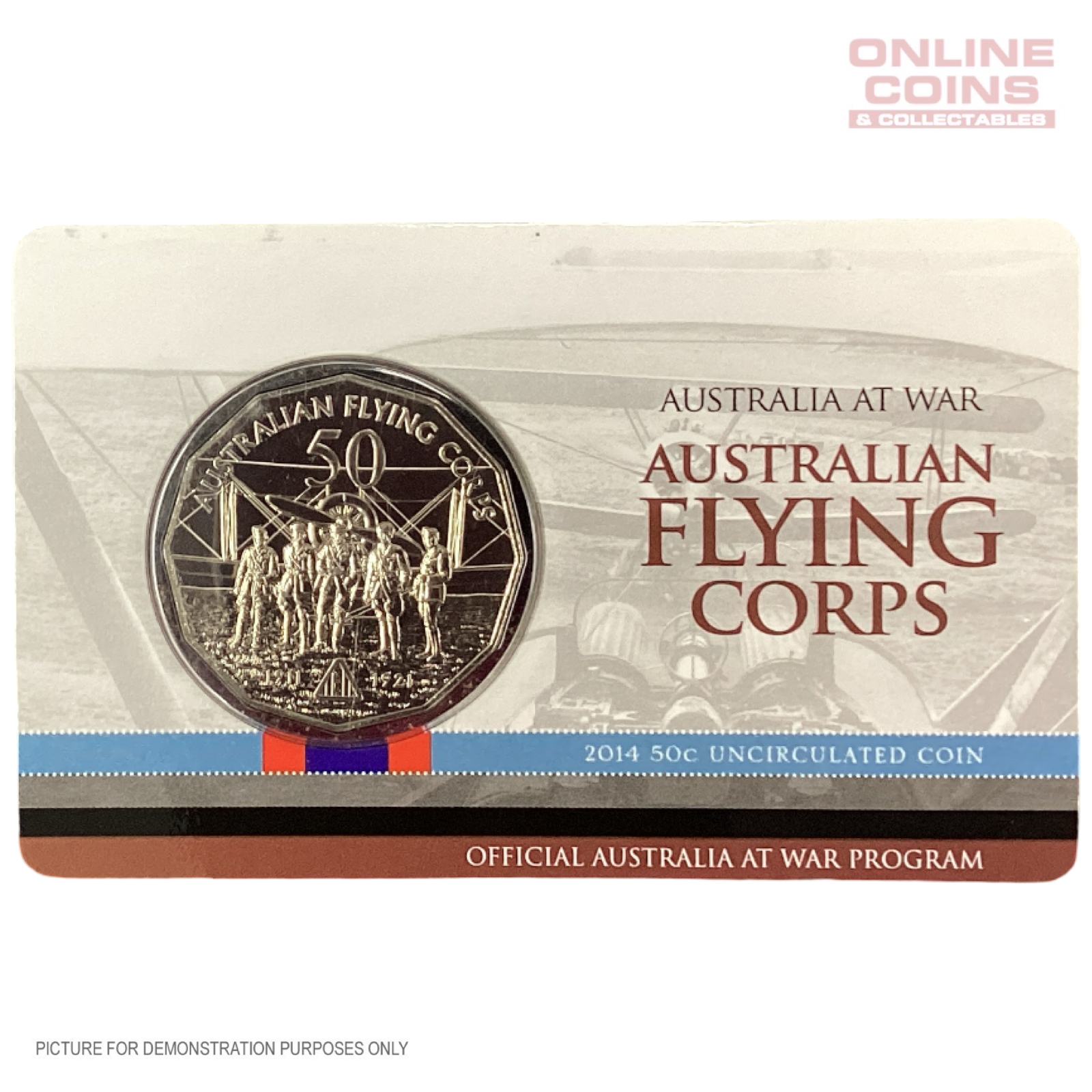 2014 UNC 50c - Australia at War - The Australian Flying Corps